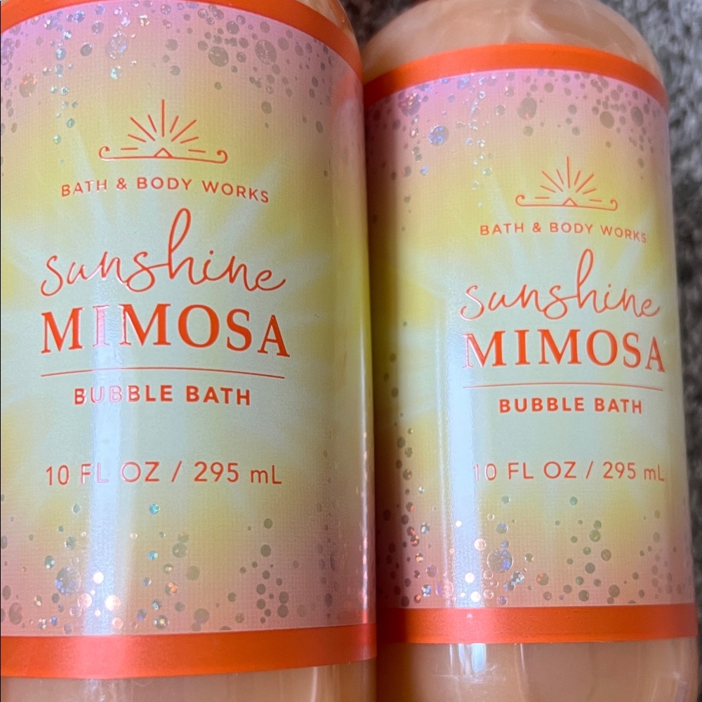 BNWT Bath & Body Works Limited Edition Sunshine Mimosa Bubble Bath Set! - Picture 2 of 4